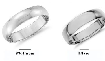 Как да намерим разлика между пръстен от платина и пръстен от сребро?